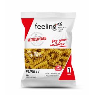 Fusilli Start Feeling OK en bolsa de 50 g, pasta proteica | Délices Low Carb
