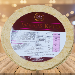320g keto wraps - Acquista online | Delights Low Carb
